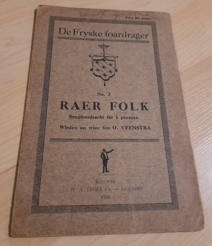 RAER FOLK DE FRYSKE FOARDRAGER    O Feenstra, Ophalen of Verzenden, Gelezen