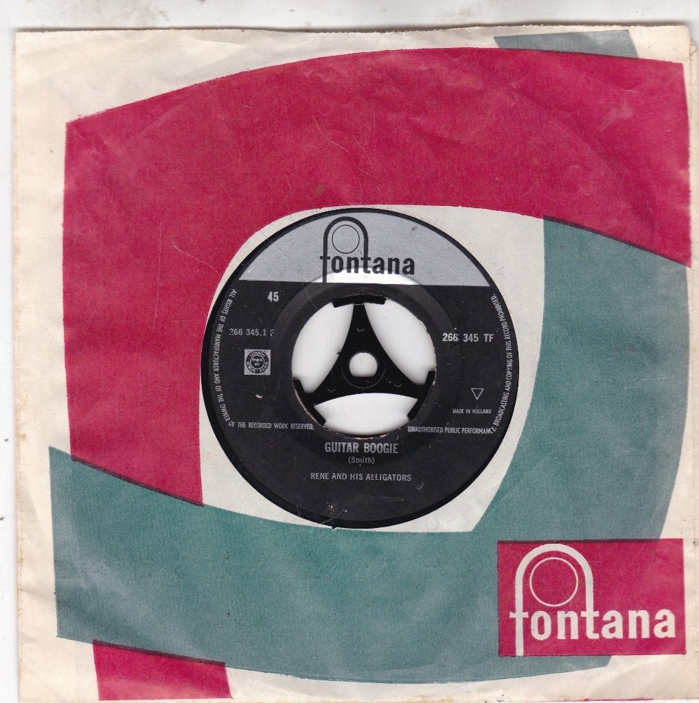 Nederbeat Rene and his Alligators ( 1 ) 1962, Ophalen of Verzenden, Zo goed als nieuw, 7 inch, Pop