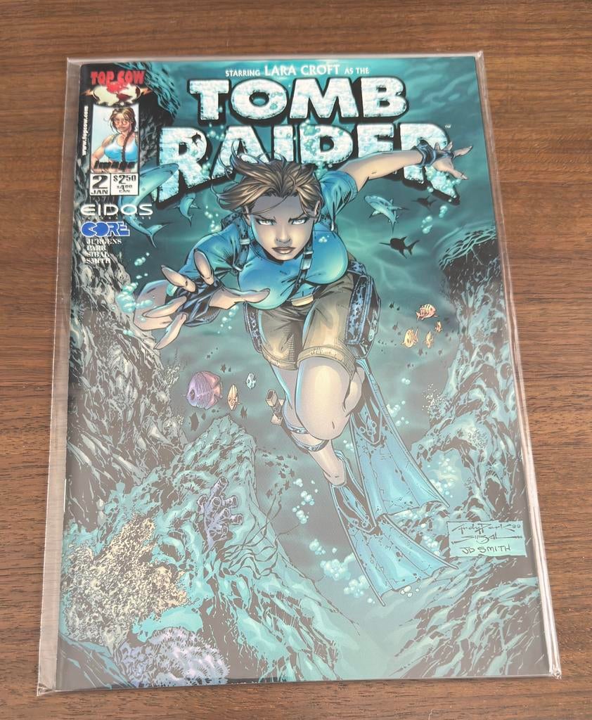 Tomb Raider #2 Top Cow 2001 cover Andy Park, Boeken, Eén comic, Amerika, Verzenden, Zo goed als nieuw