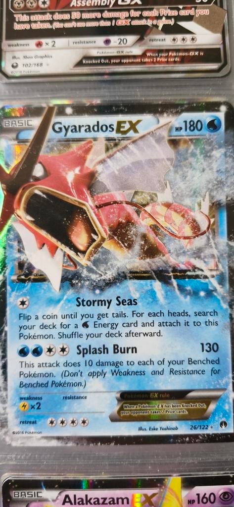 Gyarados EX Pokémon Kaart - XY BreakPoint 26/122, Ophalen of Verzenden, Zo goed als nieuw, Losse kaart, Foil