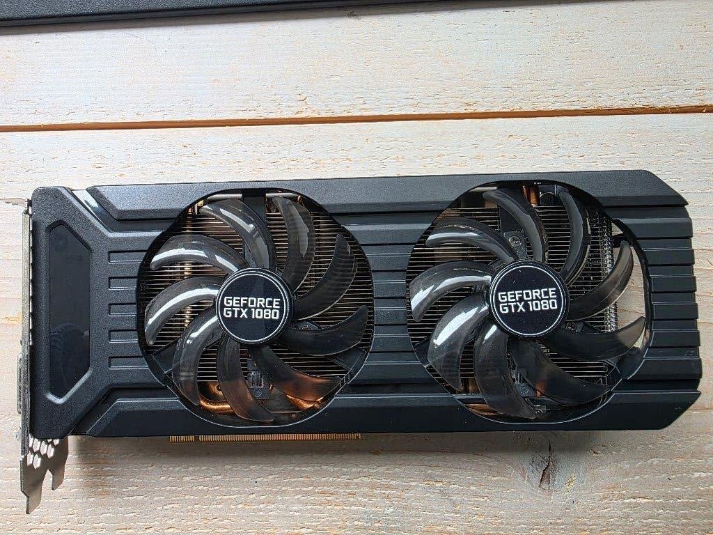 Palit GeForce GTX 1080 8GB GDDR5X Dual OC NVIDIA, PCI-Express 4, HDMI, Ophalen of Verzenden, Nvidia