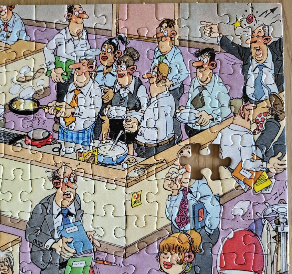 Legpuzzel Jan van Haasteren - het kantoor, Hobby en Vrije tijd, Denksport en Puzzels, Ophalen of Verzenden, 500 t/m 1500 stukjes