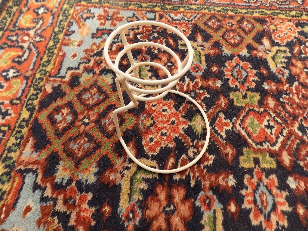 Keuken Jaren 60 flessenstandaard voor uitlekken vintage, Ophalen of Verzenden, Gebruikt, Metaal