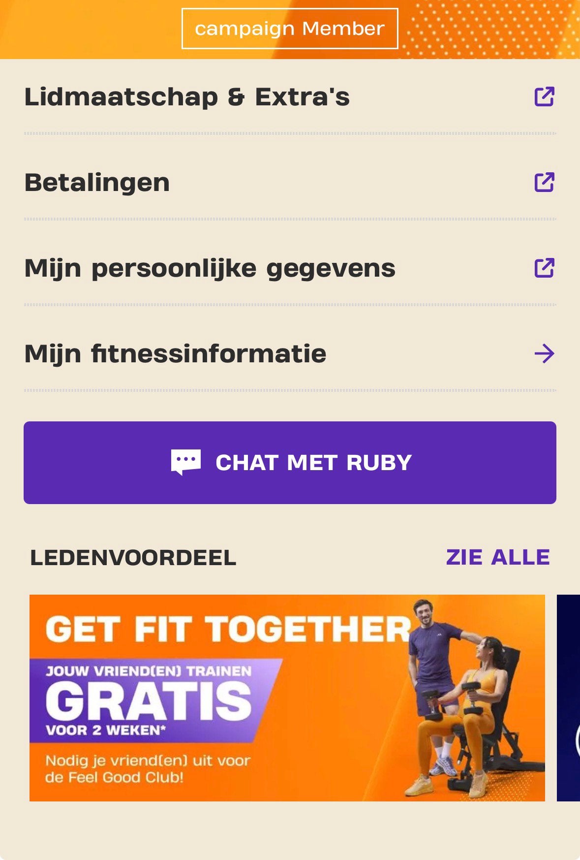 Basic fit abbonoment 2 weken, Eén persoon