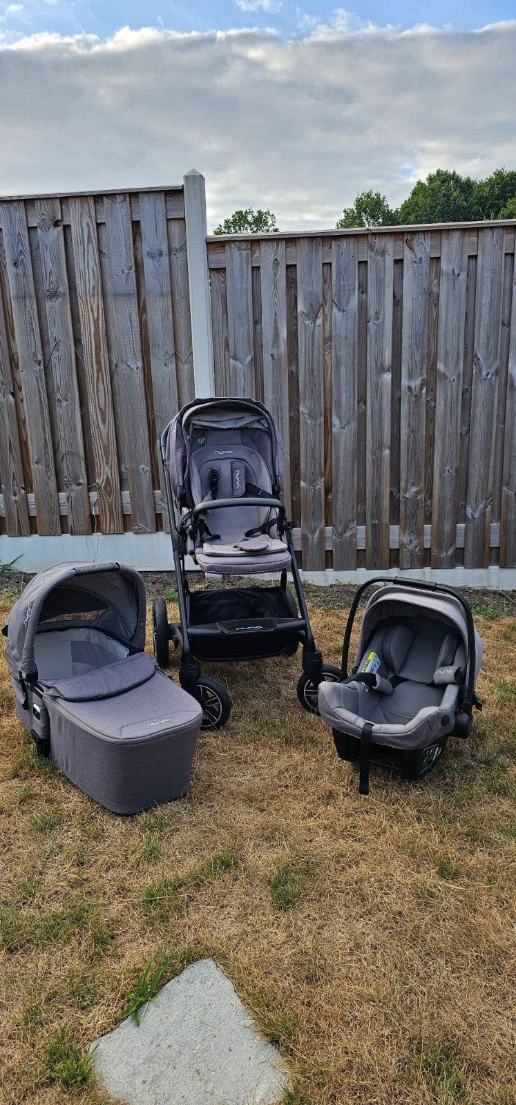 Nuna Mixx Next Combiwagen Grijs met reiswieg en Maxi-Cosi, Kinderen en Baby's, Ophalen, Gebruikt, Overige merken, Duowagen
