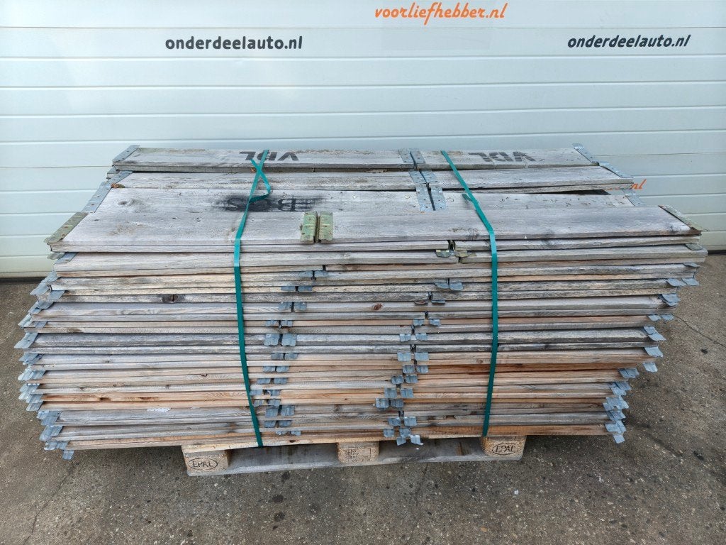 palletranden grijs verweerd, bloembak, moestuinbak, Ophalen, Gebruikt, Minder dan 30 cm, 100 cm of meer