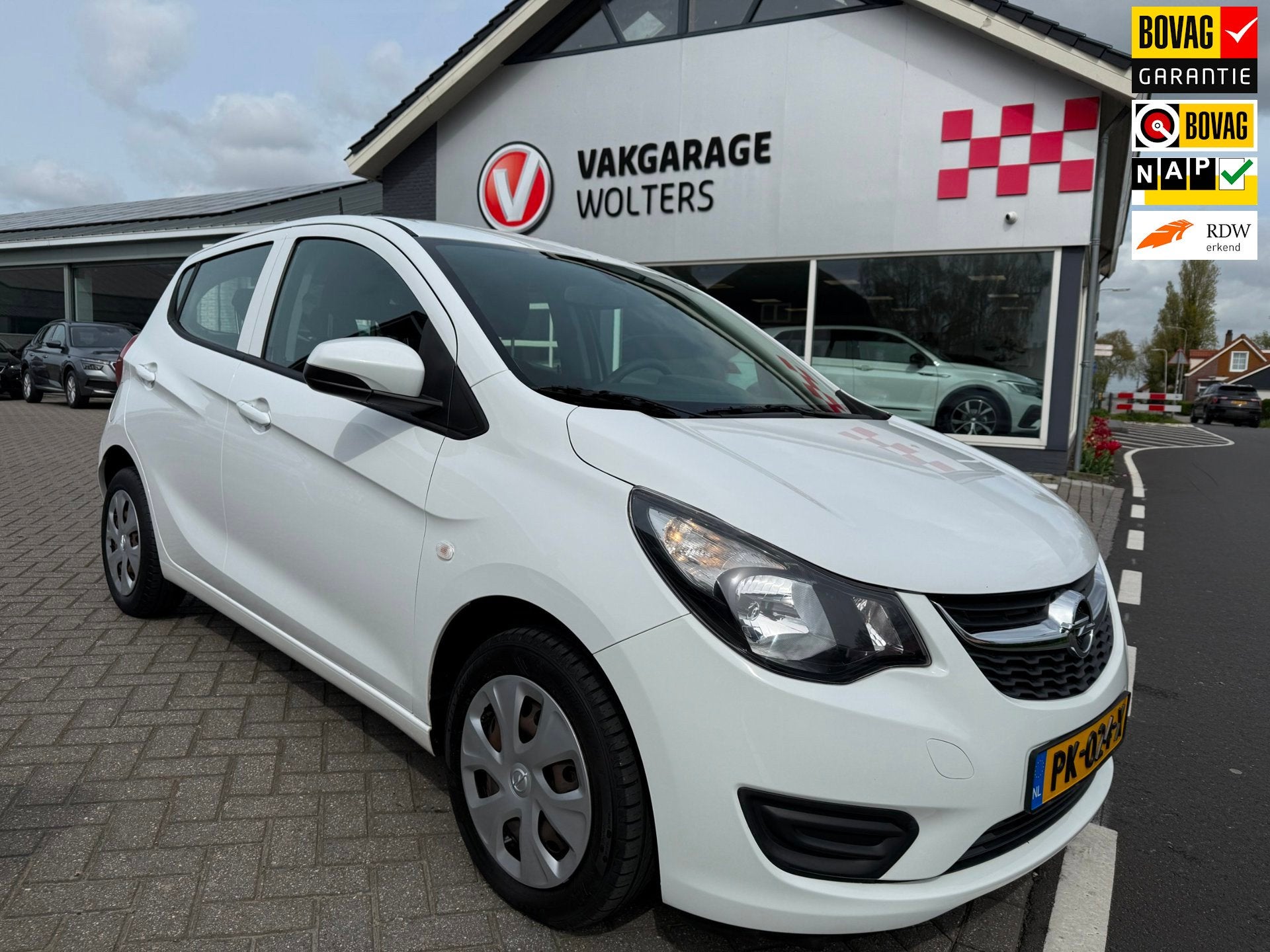 Opel KARL 1.0 ecoFLEX Edition RIJKLAARPRIJS, Auto's, Opel, Voorwielaandrijving, Gebruikt, Met garantie (alle), Wit