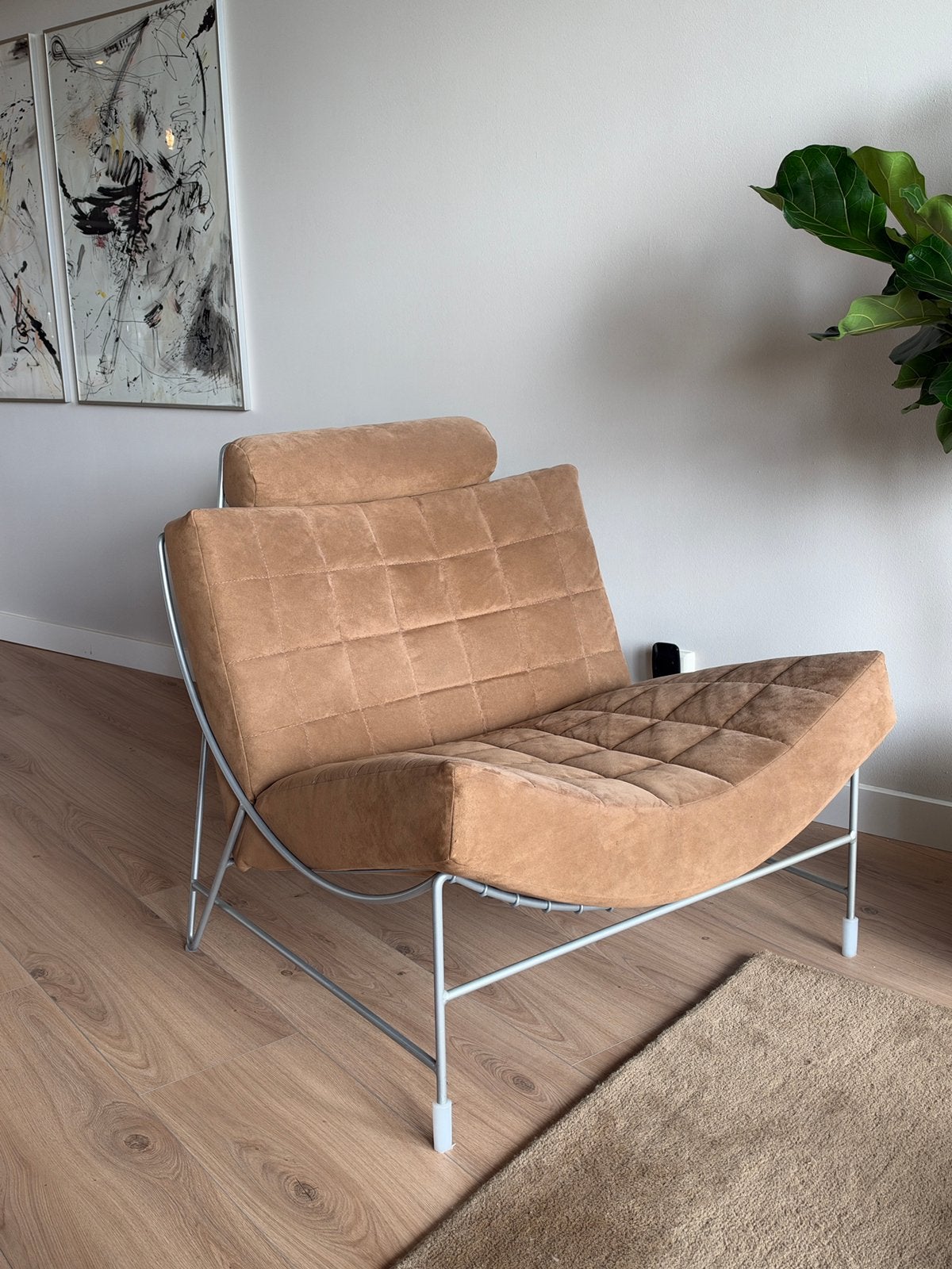 Leolux Volare fauteuil | Mokka/Beige/Bruin, Ophalen, Bruin, Leolux Volare, Zo goed als nieuw