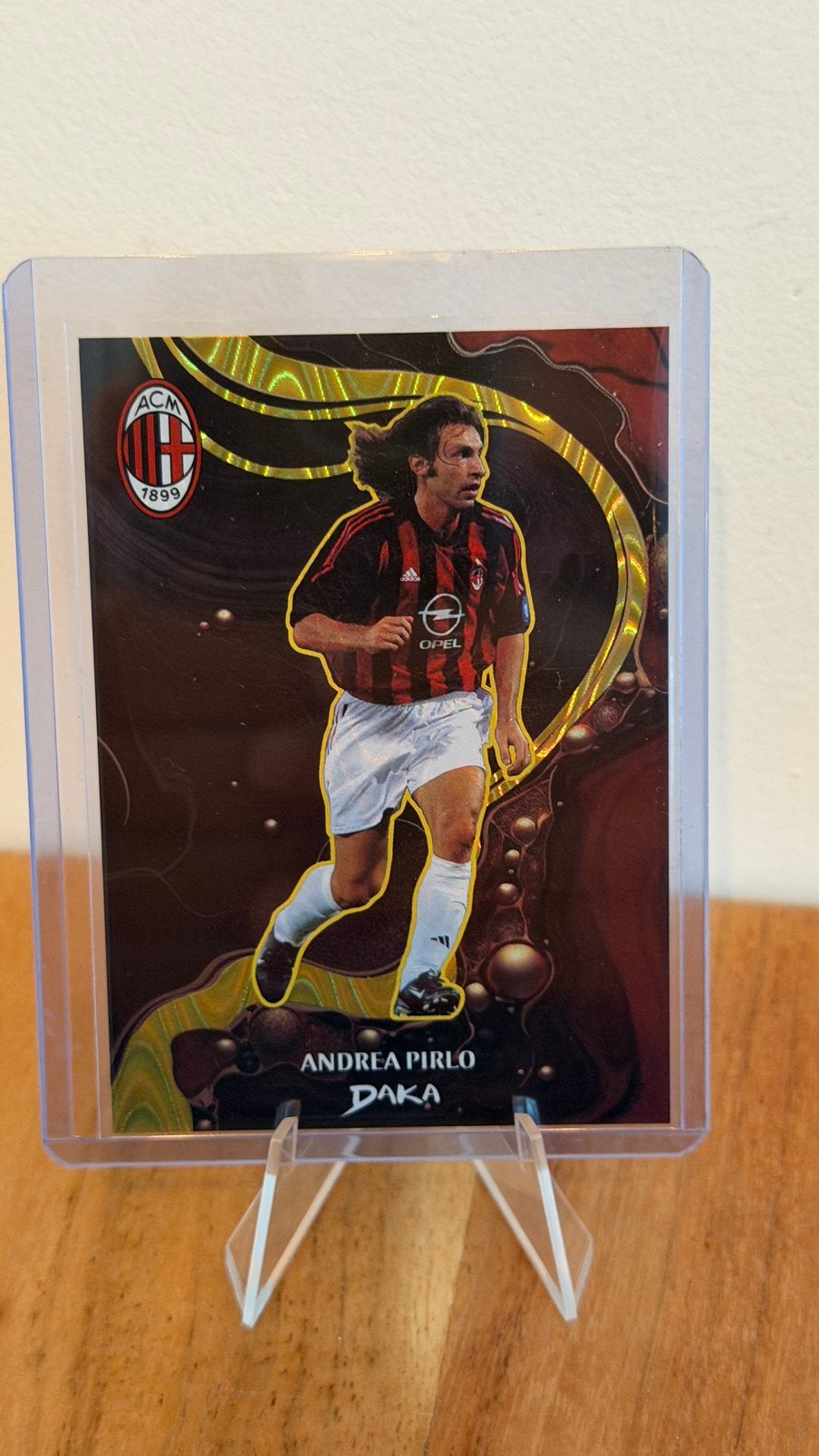Andrea Pirlo DAKA AC Milan GY-2 07/10 voetbalkaart, Verzenden, Zo goed als nieuw, Buitenlandse clubs, Spelerskaart