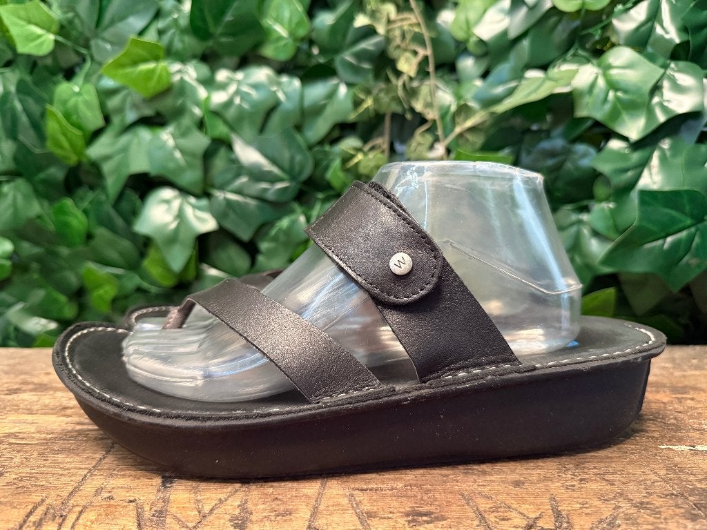 bijna Nieuwe slippers van wolky maat 43, Slippers, Wolky, Wolky, Zwart