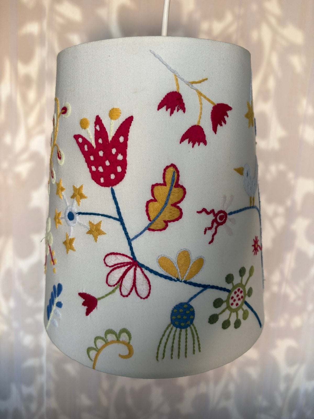 IKEA hanglamp Alfhild Fägel., Huis en Inrichting, Ophalen, Gebruikt, Overige materialen, Geborduurd