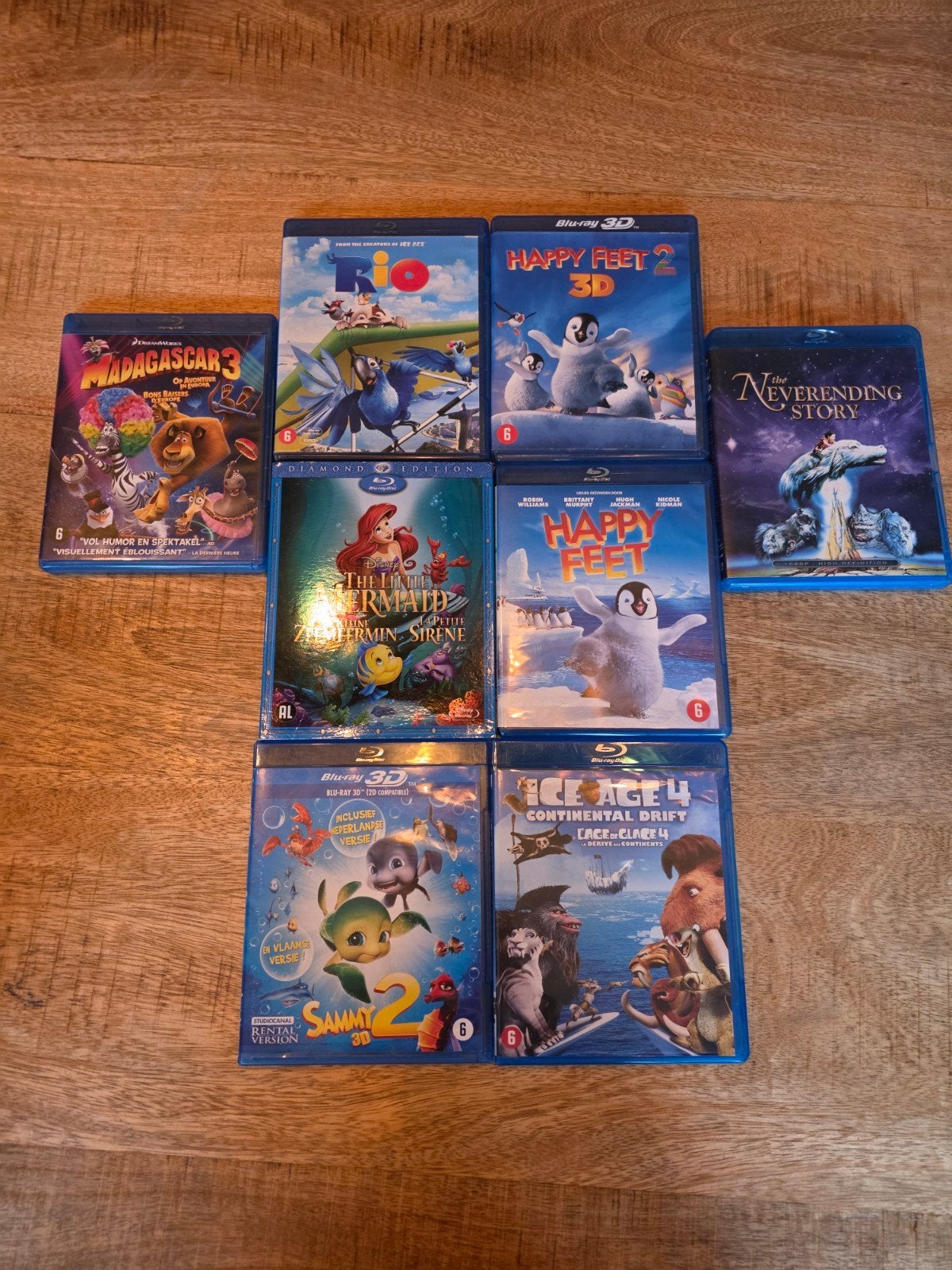 Blu-ray collectie: Madagascar, Happy Feet, Ice Age en meer, Animatie, Alle leeftijden, Nederlands, Ophalen of Verzenden