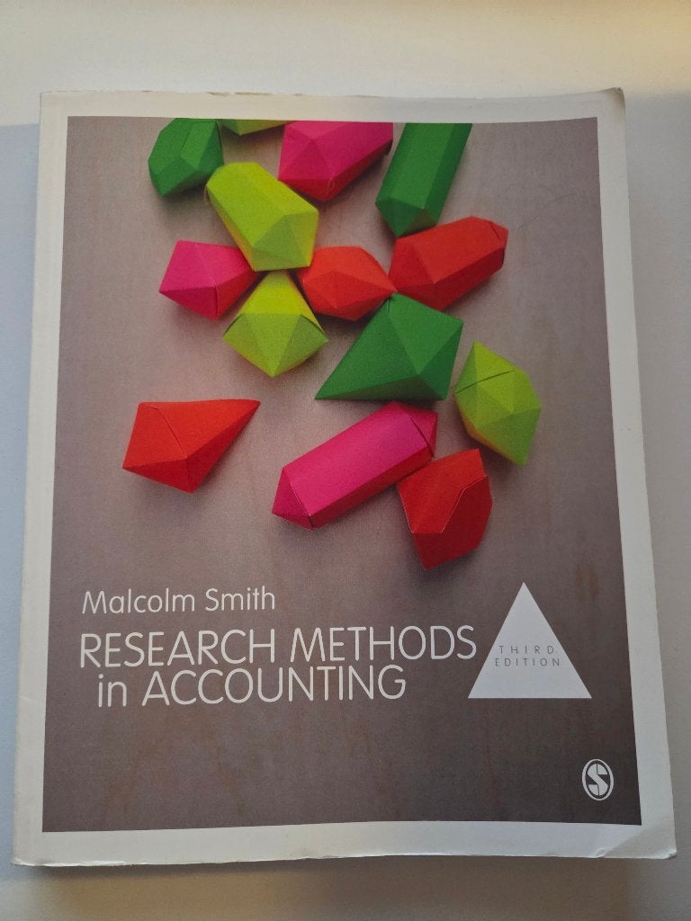 Research Methods in Accounting - Malcolm Smith, Boeken, Ophalen of Verzenden, Gelezen, Overige niveaus, Overige vakken
