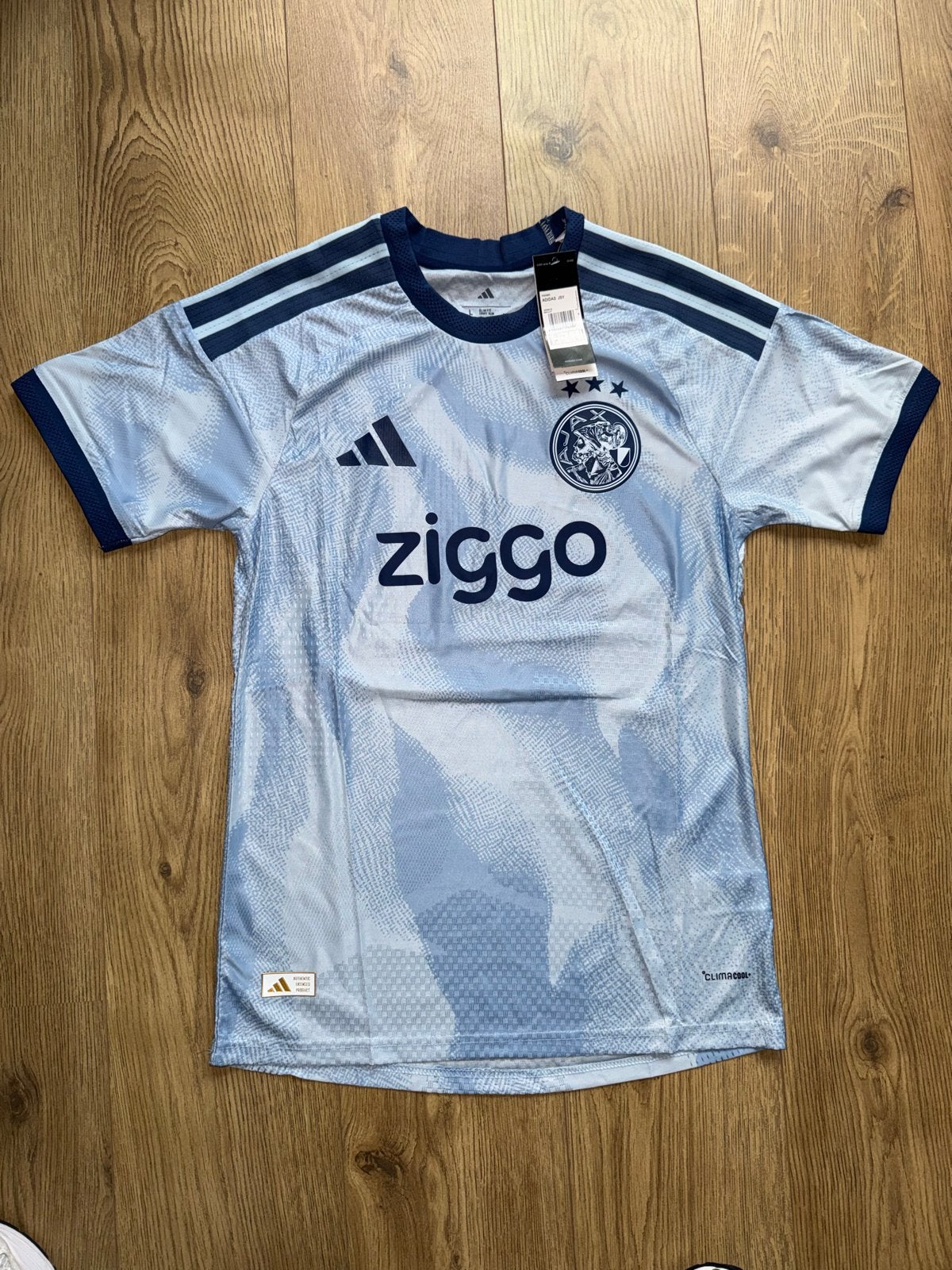 Ajax derde shirt 26/27 maat L, Maat 52/54 (L), Blauw, Nieuw, Ophalen of Verzenden