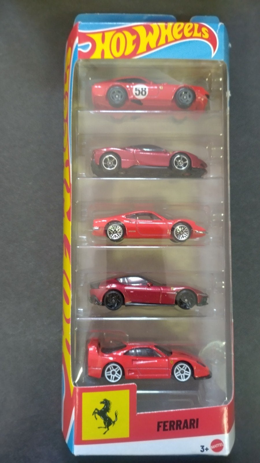Ferrari F40 Dino 12cilindri 365 SF90 5 Pack Hotwheels Pol, Auto, Verzenden, ., Nieuw