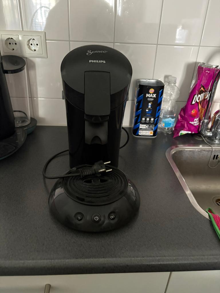 Philips Senseo Koffiezetapparaat Zwart, Gebruikt, Koffiemachine, Ophalen of Verzenden, 1 kopje
