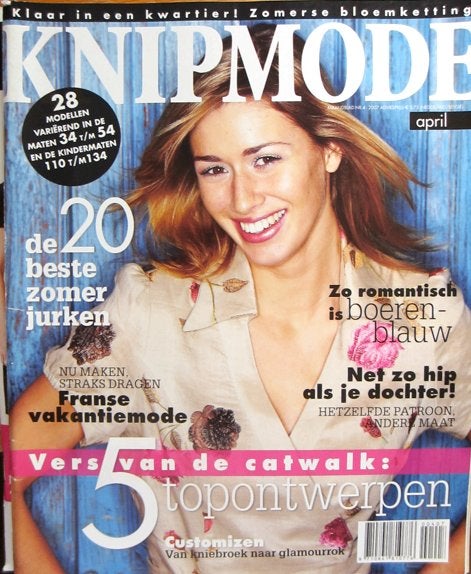 5 x knipmode : 4,5 en 7/2007 en 12/2006 en 2/2009, Verzenden, Zo goed als nieuw, Vrouw, Knipmode