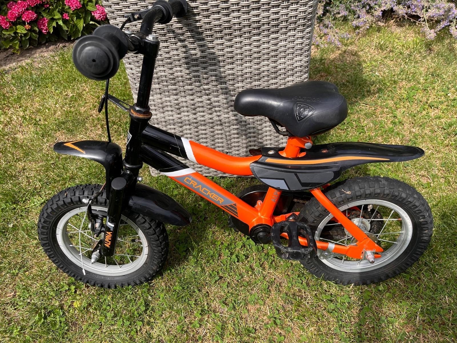 Mooie 12 inch kinderfiets Alpine met terugtraprem, Fietsen en Brommers, Fietsen | Kinderfietsjes, Ophalen, Gebruikt, Terugtraprem