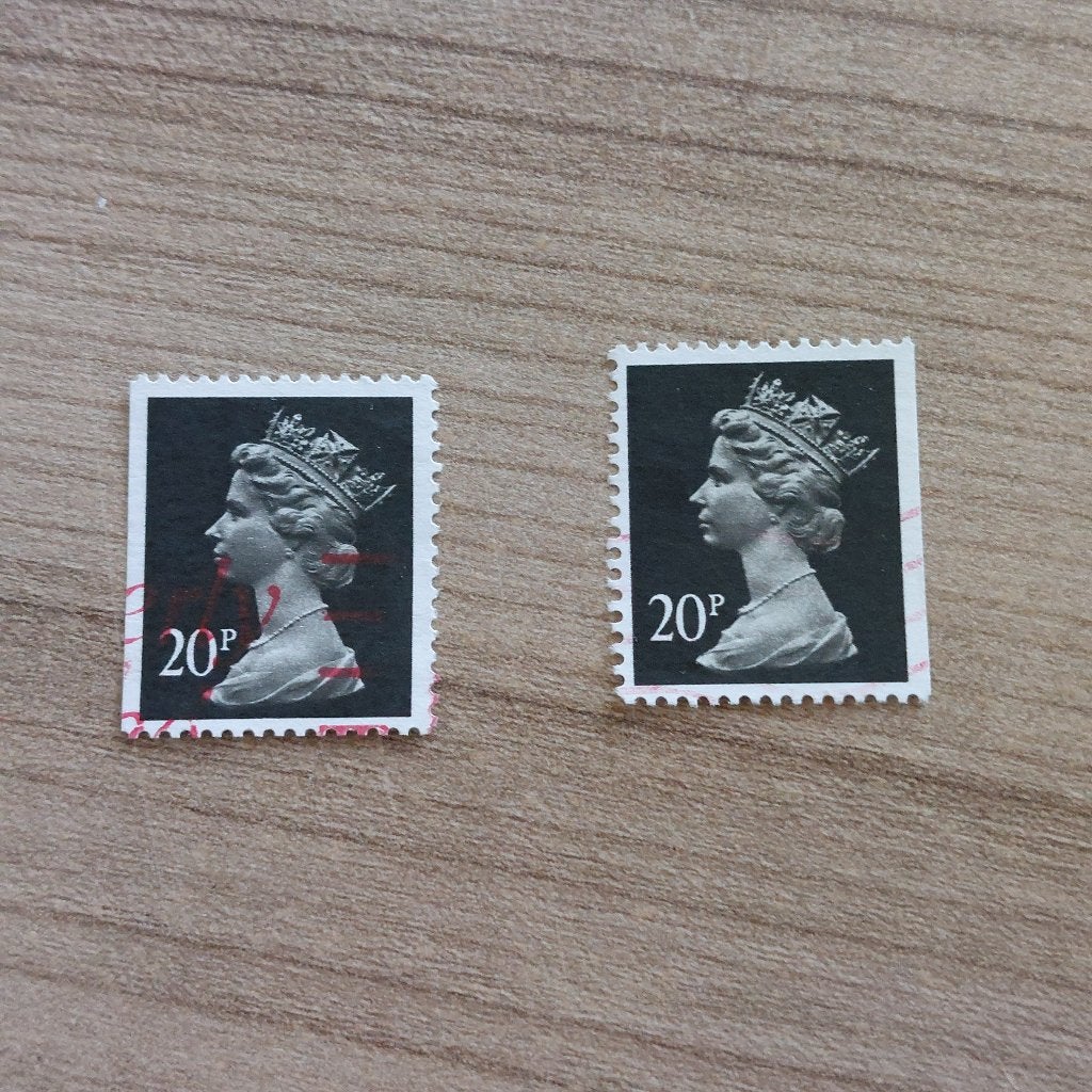 Engeland  1989 Frankeer  Mi 1223  li resp re gesneden, Ophalen of Verzenden, Gestempeld