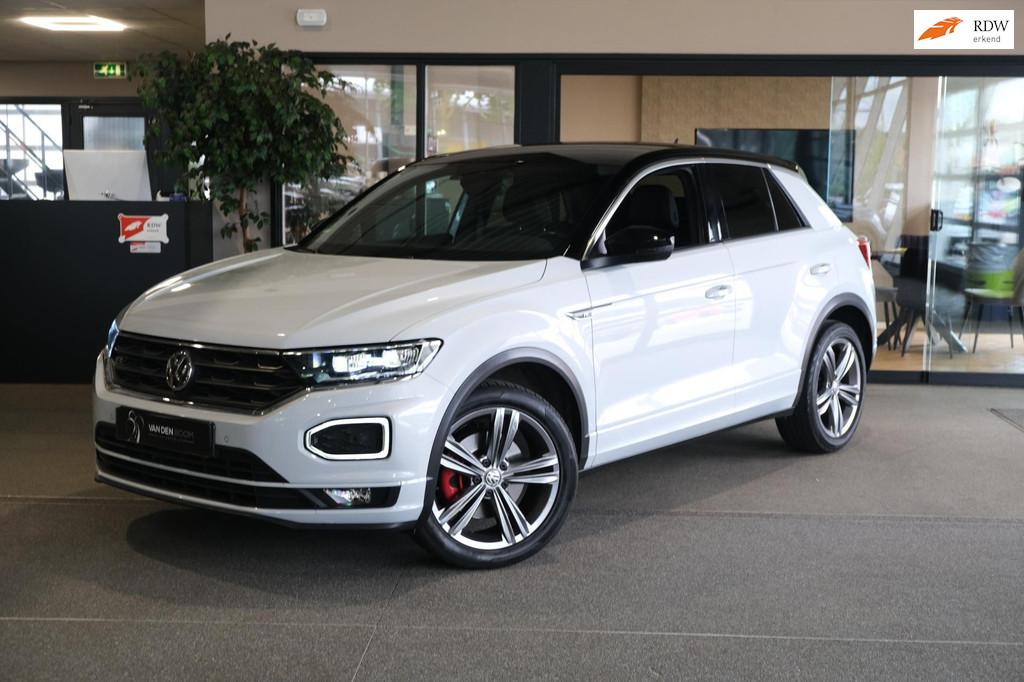Volkswagen T-Roc 1.5 TSI DSG 2x R-line Virtual ACC Led Cam N, Auto's, 4 cilinders, 150 pk, Wit, Origineel Nederlands