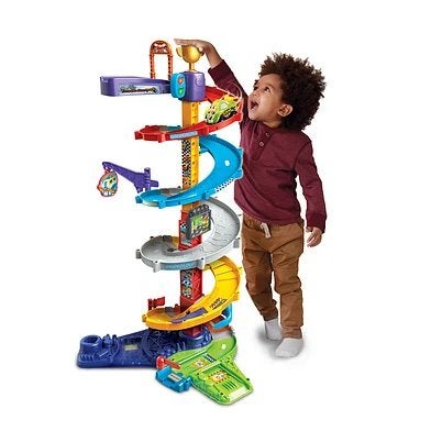 Vtech Toet Toet Tornado Stuntpark met Sam Stuntauto, Ophalen, Zo goed als nieuw