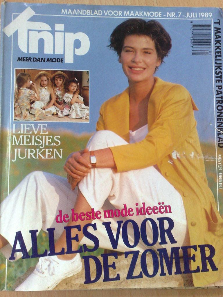Knipmode kledingpatronen juli nr. 7 / 1989, Hobby en Vrije tijd, Kledingpatronen, Verzenden, Gebruikt, Vrouw, Knipmode