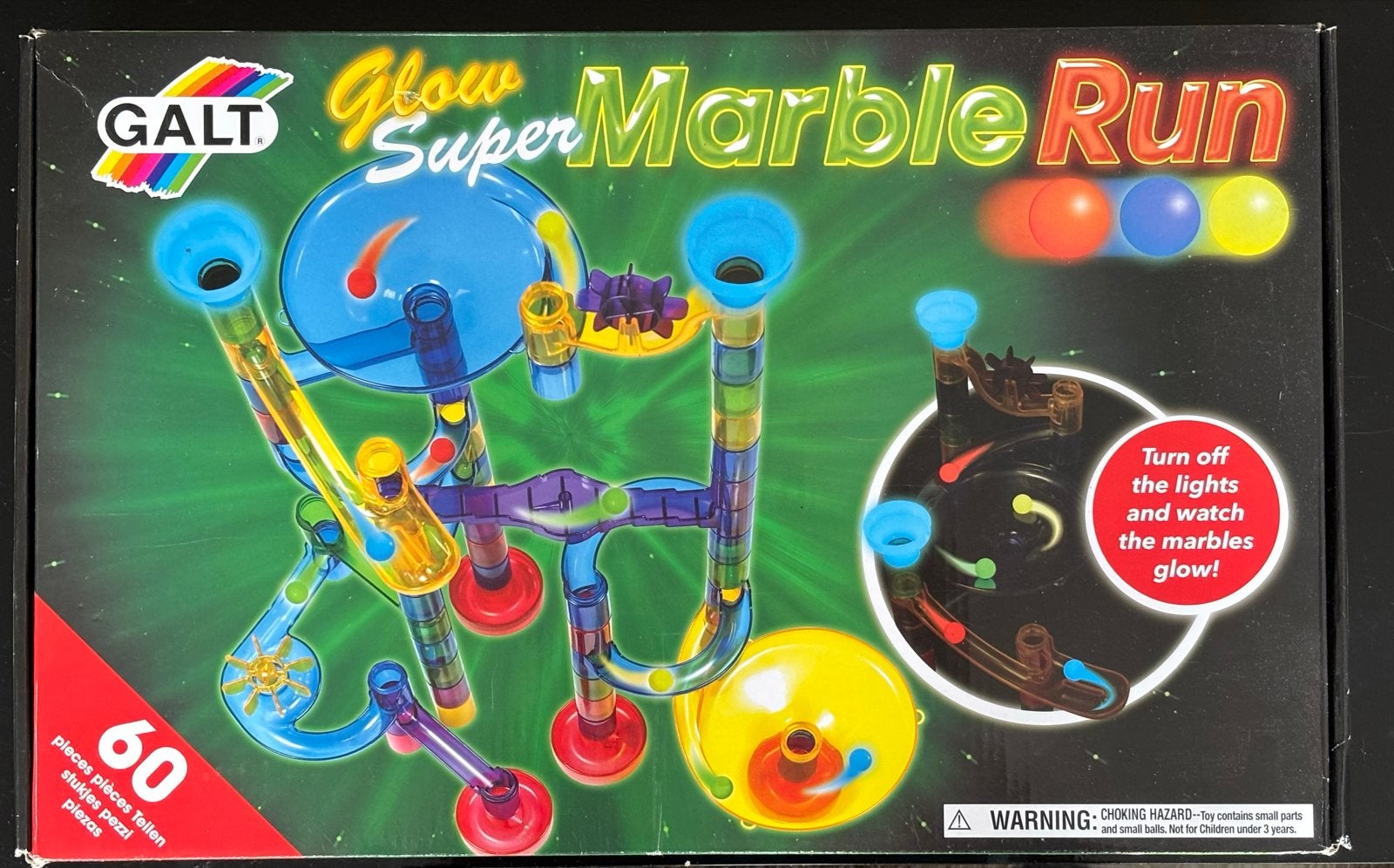 Galt Glow Super Marble Run knikkerbaan - Lichtgevend speelpl, Kinderen en Baby's, Speelgoed | Educatief en Creatief, Ophalen of Verzenden