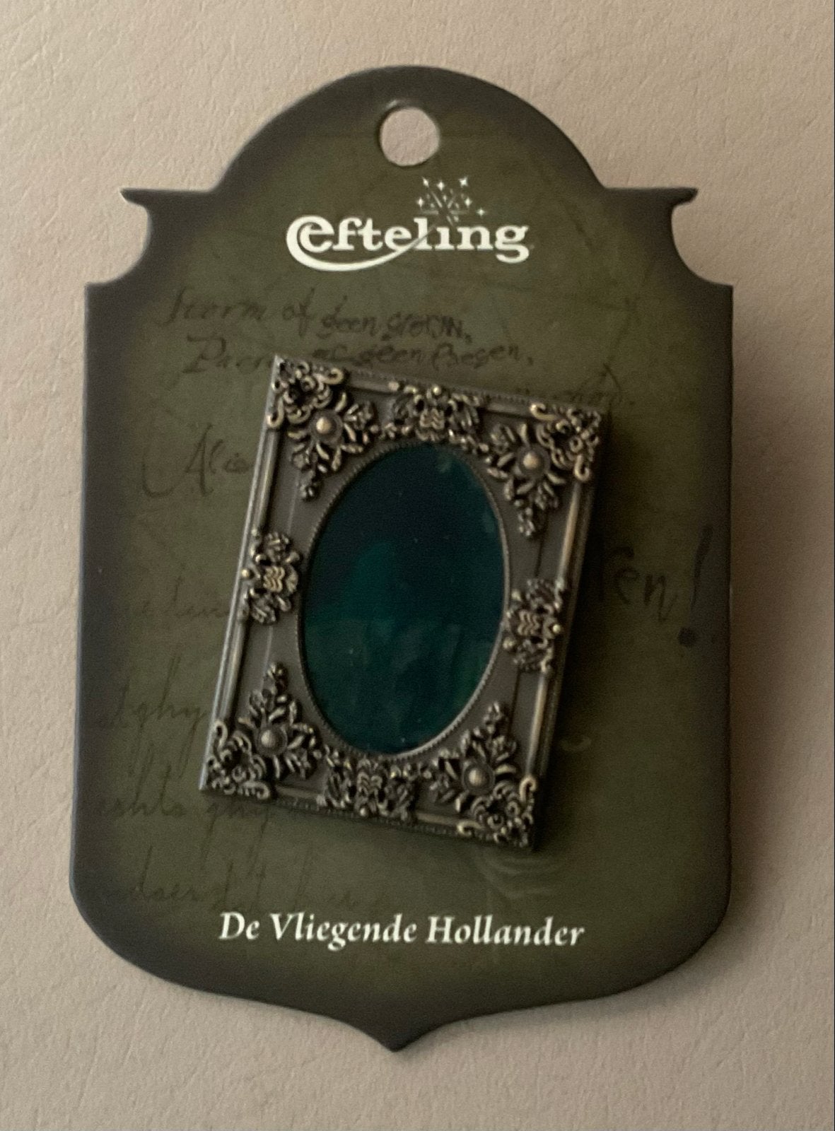 Efteling De Vliegende Hollander pin hologram nieuw, Verzamelen, Ophalen of Verzenden, Nieuw, Button of Speldje