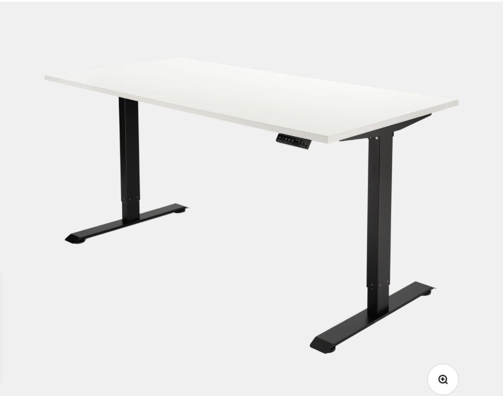 Elektrisch zit-sta bureau | Electric height-adjustable desk, Ophalen, Zit-sta bureau, Zo goed als nieuw, 80 cm