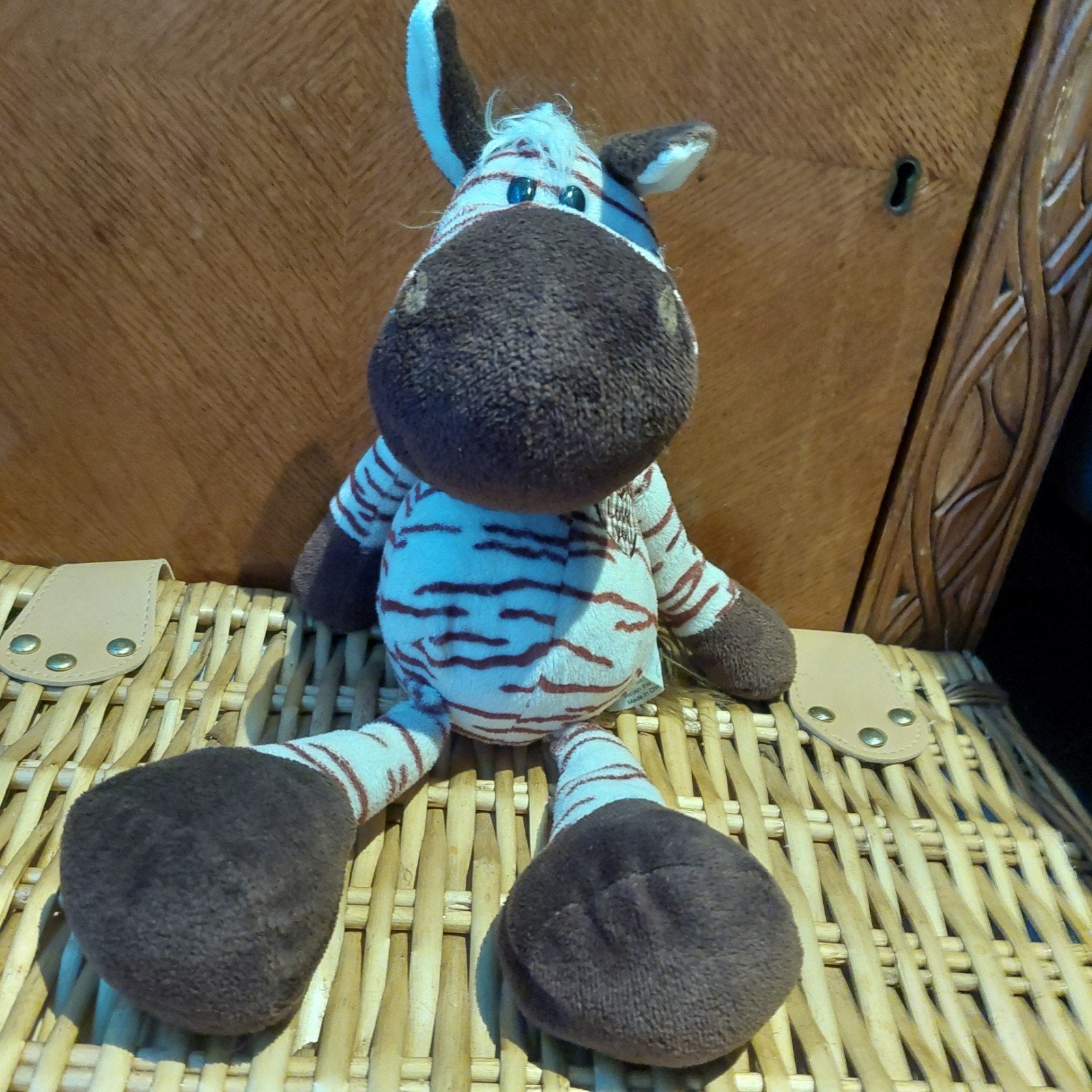 Knuffel Zebra, Gebruikt, Overige typen, Ophalen of Verzenden, Klein (minder dan 20 cm)