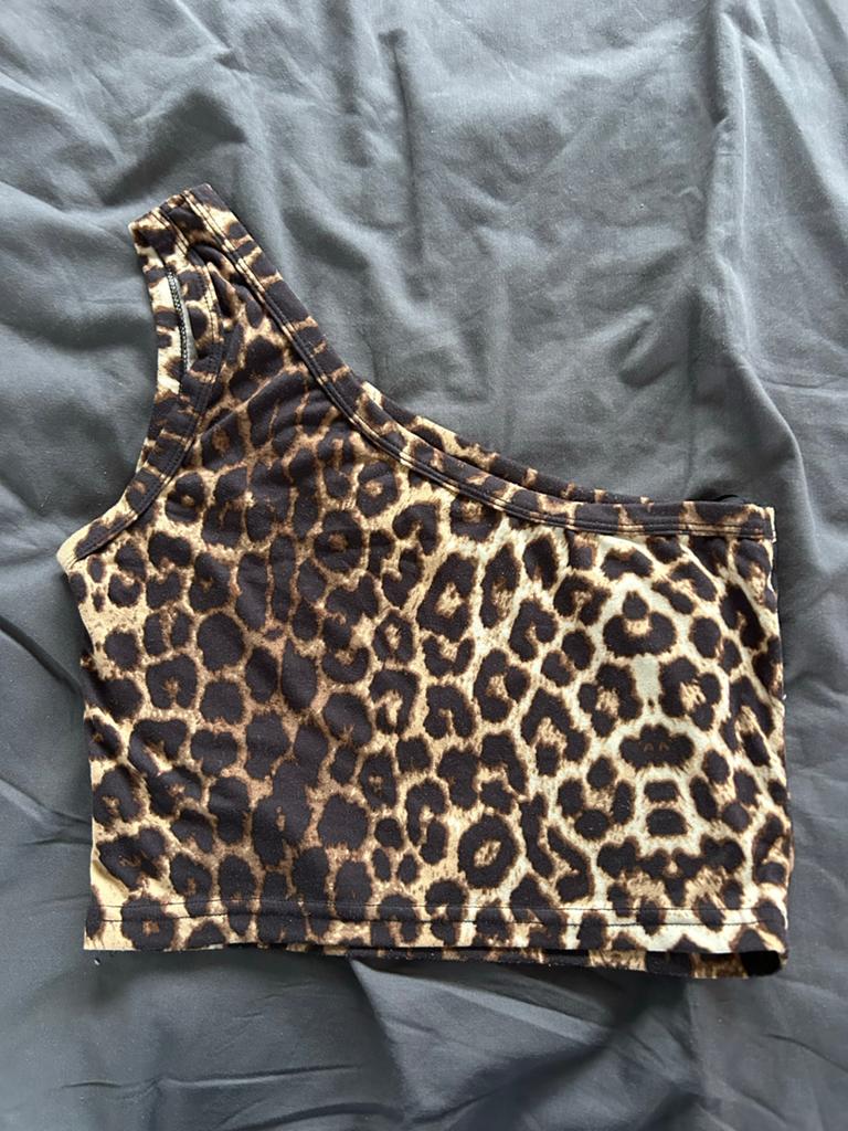 Panter print rop maat M, Maat 38/40 (M), Bruin, Ophalen of Verzenden, Zo goed als nieuw