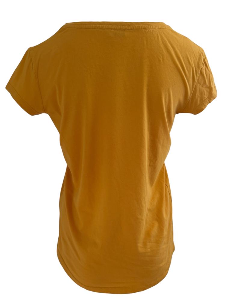 Closed shirt S, Geel, Ophalen of Verzenden, Zo goed als nieuw, Korte mouw