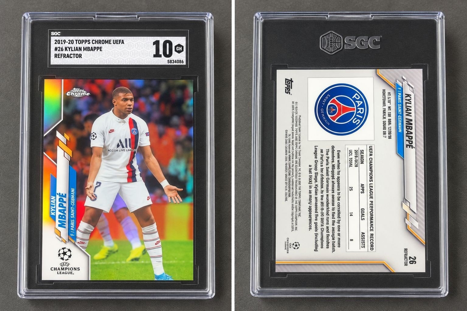 kylian Mbappe toppa chrome 26, Ophalen of Verzenden, Zo goed als nieuw, Buitenlandse clubs, Poster, Plaatje of Sticker