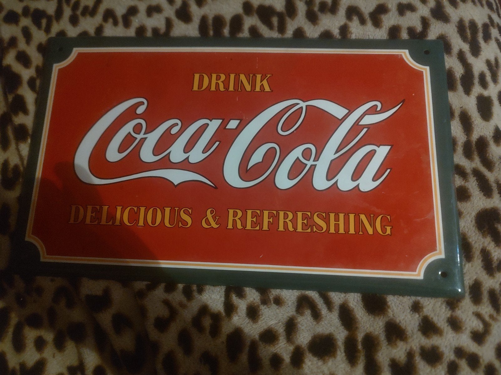 emalie op ijzer coca cola reclame, Verzamelen, Ophalen of Verzenden