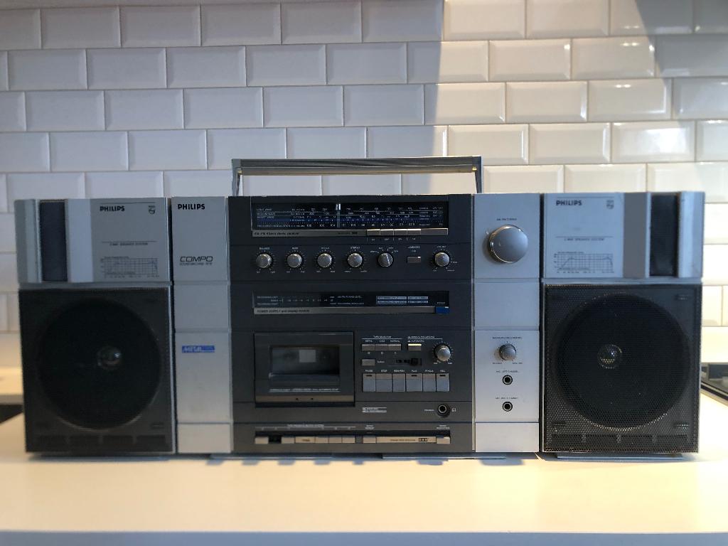 PHILIPS COMPO SOUND MACHINE 8718 ghettoblaster (werkend), Ophalen of Verzenden