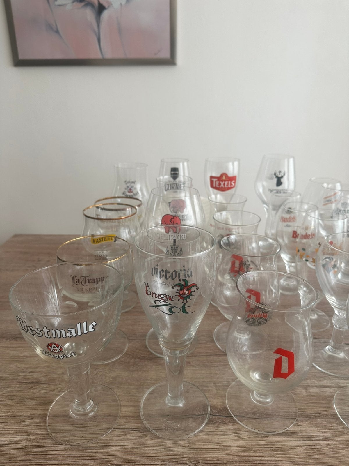 allerlei bierglazen, Verzamelen, Biermerken, Zo goed als nieuw, Glas of Glazen, Overige merken, Ophalen