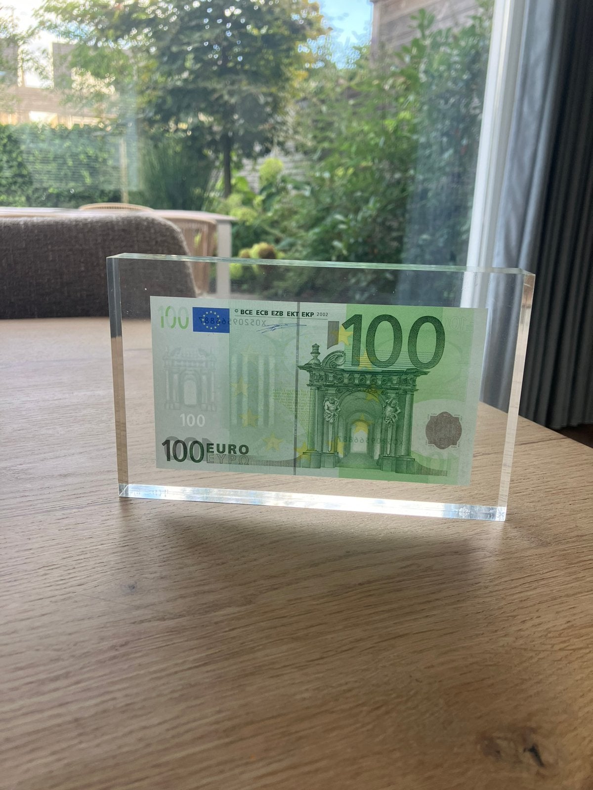 €100,- Duisenberg in Plexiglas - Uniek verzamelitem!, Ophalen of Verzenden, Overige landen, 100 euro