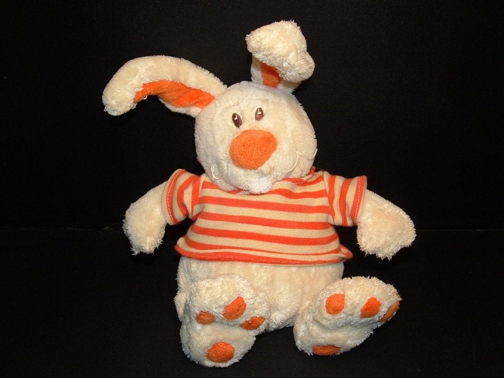ANNA CLUB PLUSH KONIJN MR LUCA VELOURS IVOORWIT MET, Kinderen en Baby's, Ophalen of Verzenden, Nieuw, Overige typen