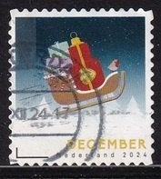 1432 - Nederland nvph 4242 , Decemberzegel , Pakjes in slee, Verzenden, Na 1940, Gestempeld