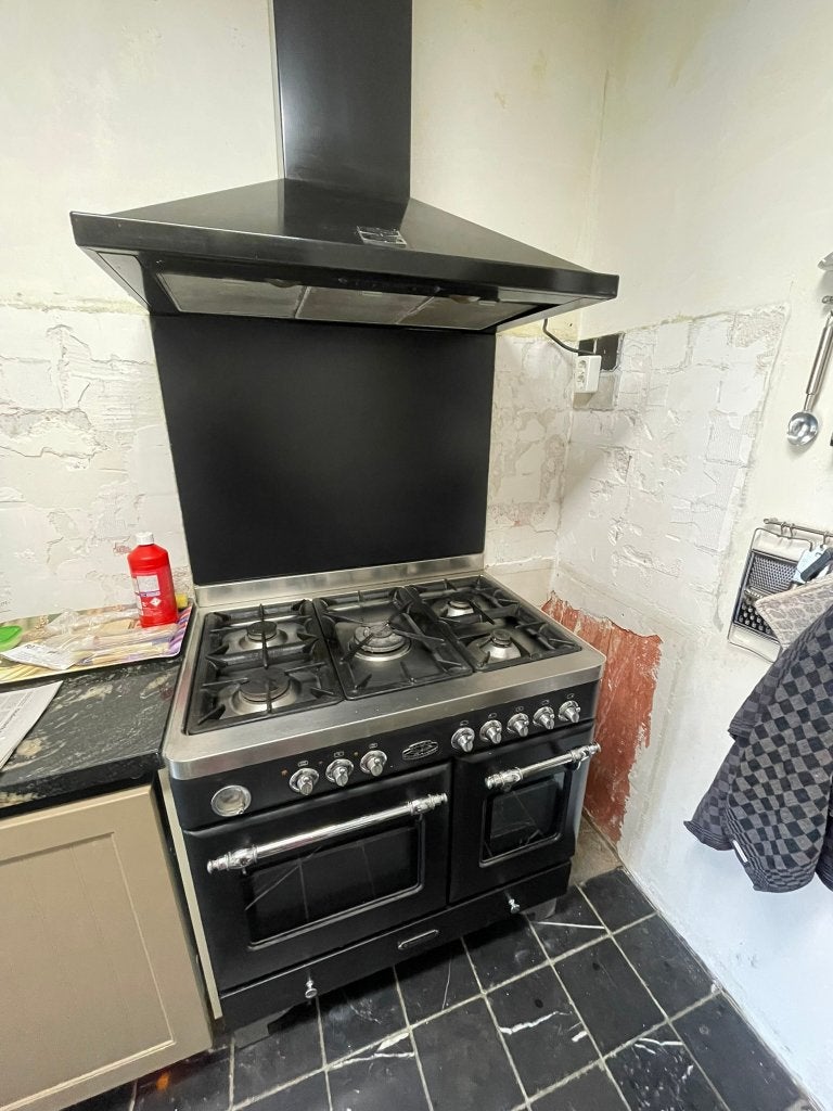 Falcon Royal Chiantishire Fornuis met 5 gaspitten en 2 ovens, Ophalen, Gebruikt, 60 cm of meer, Gas
