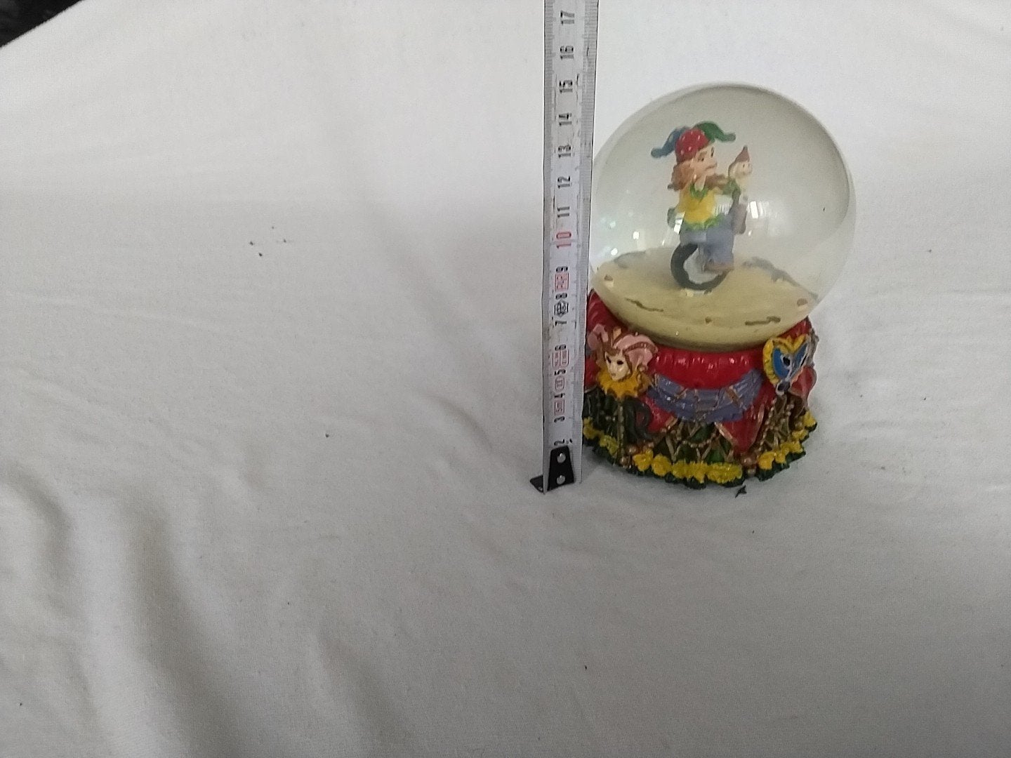 Muzikale Sneeuwbol met Harlekijn en Sneeuwpop, Verzamelen, Ophalen of Verzenden, Gebruikt