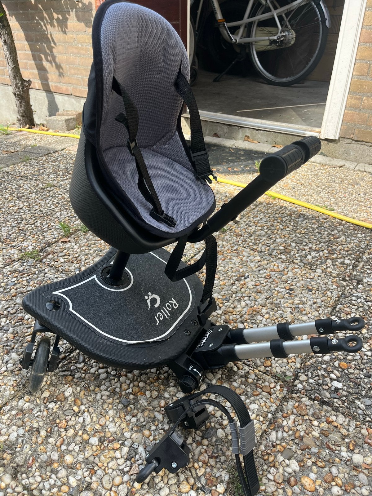 Carbebe Roller meerijdplankje met zitje, Ophalen of Verzenden, Gebruikt, Overige merken
