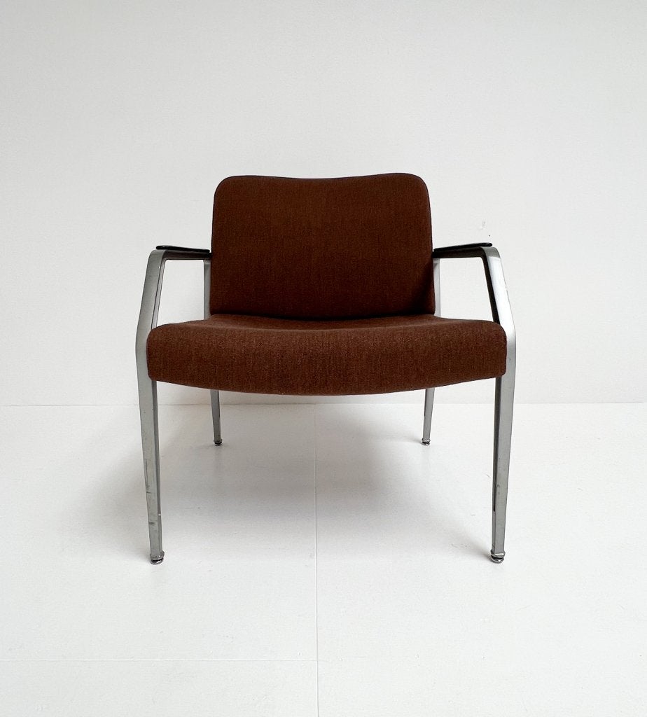 Fauteuil met voetenbank toegeschreven aan Gispen, 1960's, Gebruikt, Minder dan 75 cm, Design, Ophalen of Verzenden