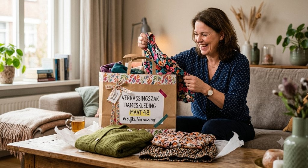 Kleding bundel verrassing maat 48, Ophalen, Zo goed als nieuw, Maat 46/48 (XL) of groter