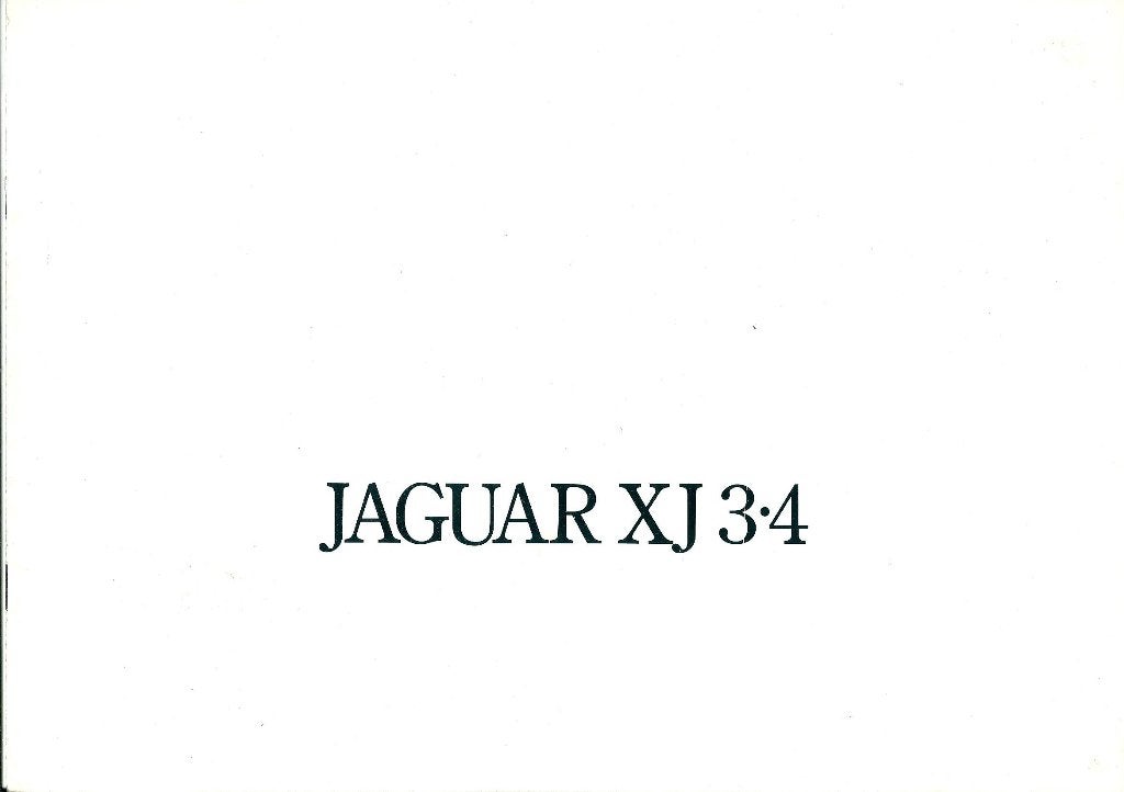 Brochure Jaguar XJ 3.4 1975, Ophalen of Verzenden, Gelezen, Overige merken
