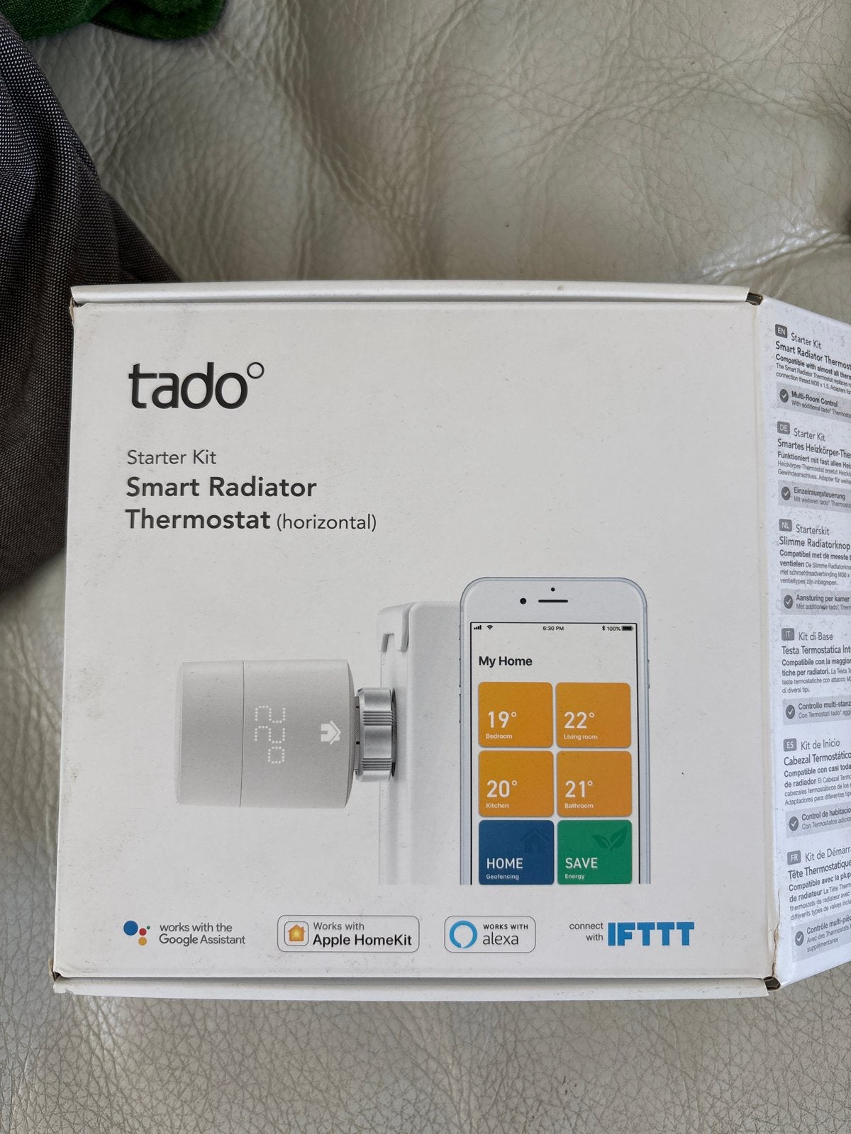 Tado Starter Kit Slimme Radiator Thermostaat (Horizontaal), Ophalen, Slimme thermostaat, Nieuw