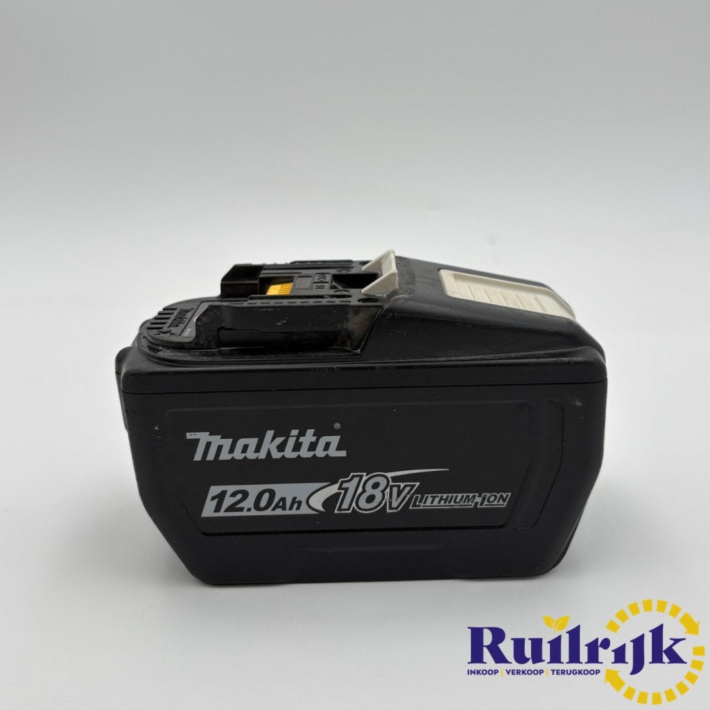 Makita 18V 12Ah accu batterij - Met garantie, Makita, Zo goed als nieuw, Support@makita.com, Makita Corporation, 3-11-8, Sumiyoshi-cho, 
Anjo, Aichi 446-8502
Japan