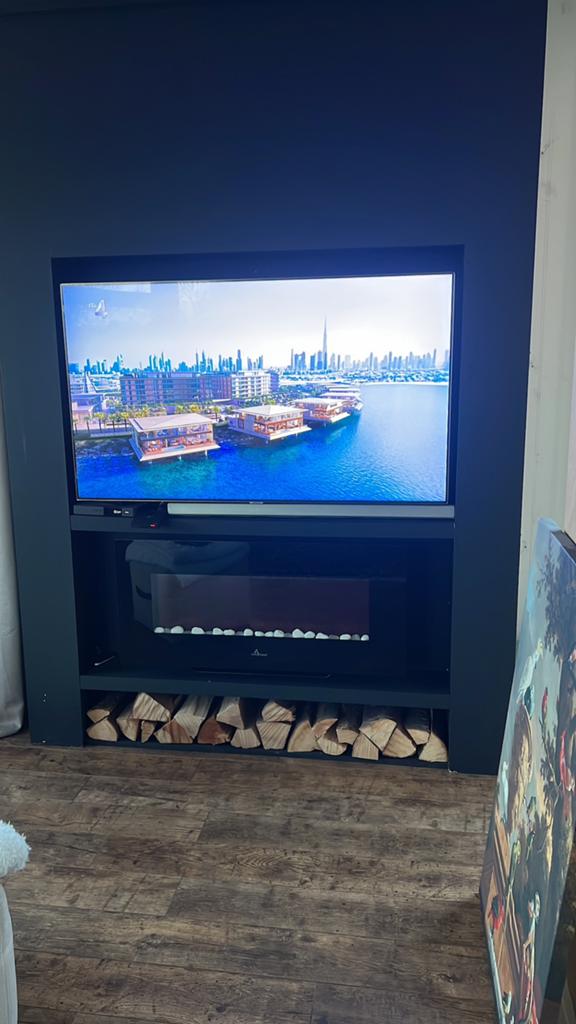 Elektrische haard 98x45, Huis en Inrichting, Kachels, Ophalen, Zo goed als nieuw, Elektrisch, Overige soorten