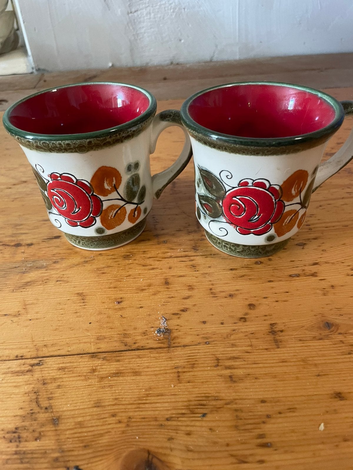 Vintage Schramberg SMF 'Tirol' Servjesset – Handbeschilderd, Ophalen