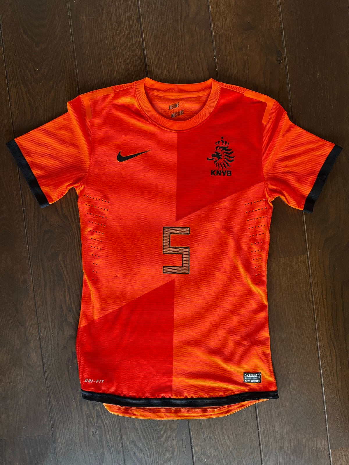 Oranje voetbalshirt 2012 Blind #5 - Maat S, Sport en Fitness, Voetbal, Maat S, Ophalen of Verzenden, Zo goed als nieuw, Shirt